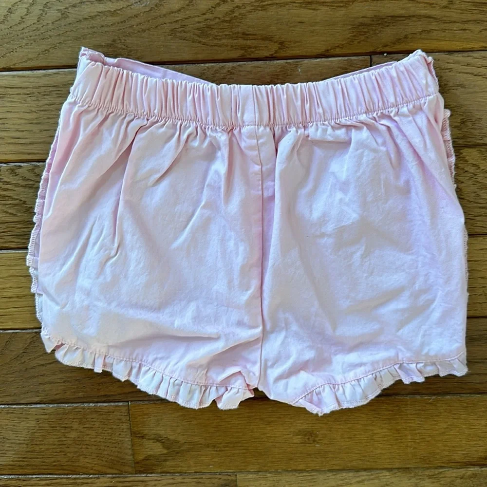💞 ISAAC MIZRAHI baby Matching Set Blue shirt pink shorts girls 6-9 months euc